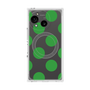 プレミアムスクエアケース with SnapMag［ シンプルドット - Green ］