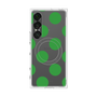 プレミアムスクエアケース with SnapMag［ シンプルドット - Green ］