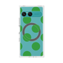 プレミアムスクエアケース with SnapMag［ シンプルドット - Green ］