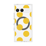 プレミアムスクエアケース with SnapMag［ シンプルドット - Yellow ］