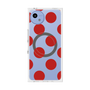 プレミアムスクエアケース with SnapMag［ シンプルドット - Red ］