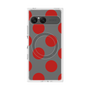 プレミアムスクエアケース with SnapMag［ シンプルドット - Red ］