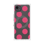 プレミアムスクエアケース with SnapMag［ シンプルドット - Pink ］