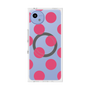 プレミアムスクエアケース with SnapMag［ シンプルドット - Pink ］