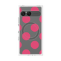 プレミアムスクエアケース with SnapMag［ シンプルドット - Pink ］