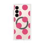 プレミアムスクエアケース with SnapMag［ シンプルドット - Pink ］
