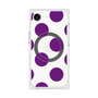 プレミアムスクエアケース with SnapMag［ シンプルドット - Purple ］