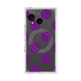 プレミアムスクエアケース with SnapMag［ シンプルドット - Purple ］