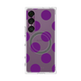 プレミアムスクエアケース with SnapMag［ シンプルドット - Purple ］