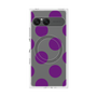 プレミアムスクエアケース with SnapMag［ シンプルドット - Purple ］