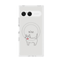 プレミアムスクエアケース with SnapMag［ 蝶ネクタイねこ - White ］