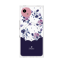 プレミアムスクエアケース with SnapMag［ ツインドットフラワー - Navy ］