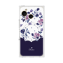 プレミアムスクエアケース with SnapMag［ ツインドットフラワー - Navy ］
