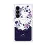 プレミアムスクエアケース with SnapMag［ ツインドットフラワー - Navy ］