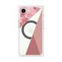 プレミアムスクエアケース with SnapMag［ マーブルトライアングルパレット - Pink ］