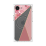 プレミアムスクエアケース with SnapMag［ マーブルトライアングルパレット - Pink ］
