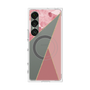 プレミアムスクエアケース with SnapMag［ マーブルトライアングルパレット - Pink ］