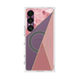 プレミアムスクエアケース with SnapMag［ マーブルトライアングルパレット - Pink ］