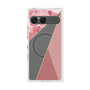 プレミアムスクエアケース with SnapMag［ マーブルトライアングルパレット - Pink ］
