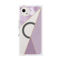 プレミアムスクエアケース with SnapMag［ マーブルトライアングルパレット - Purple ］