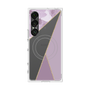 プレミアムスクエアケース with SnapMag［ マーブルトライアングルパレット - Purple ］