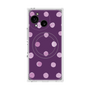 プレミアムスクエアケース with SnapMag［ 水彩ドット・レトロカラー - Purple ］