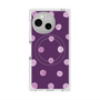 プレミアムスクエアケース with SnapMag［ 水彩ドット・レトロカラー - Purple ］