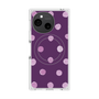 プレミアムスクエアケース with SnapMag［ 水彩ドット・レトロカラー - Purple ］