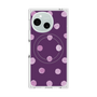 プレミアムスクエアケース with SnapMag［ 水彩ドット・レトロカラー - Purple ］