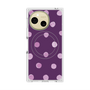 プレミアムスクエアケース with SnapMag［ 水彩ドット・レトロカラー - Purple ］
