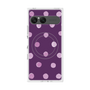 プレミアムスクエアケース with SnapMag［ 水彩ドット・レトロカラー - Purple ］