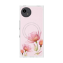 プレミアムスクエアケース with SnapMag［ Natural Flower - Pink ］
