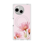プレミアムスクエアケース with SnapMag［ Natural Flower - Pink ］