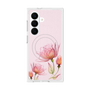 プレミアムスクエアケース with SnapMag［ Natural Flower - Pink ］