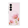 プレミアムスクエアケース with SnapMag［ Natural Flower - Pink ］