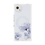 プレミアムスクエアケース with SnapMag［ Natural Flower - blue ］