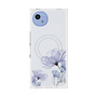 プレミアムスクエアケース with SnapMag［ Natural Flower - blue ］