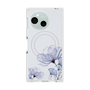 プレミアムスクエアケース with SnapMag［ Natural Flower - blue ］