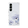 プレミアムスクエアケース with SnapMag［ Natural Flower - blue ］