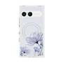 プレミアムスクエアケース with SnapMag［ Natural Flower - blue ］