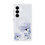 プレミアムスクエアケース with SnapMag［ Natural Flower - blue ］