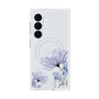 プレミアムスクエアケース with SnapMag［ Natural Flower - blue ］