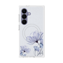 プレミアムスクエアケース with SnapMag［ Natural Flower - blue ］