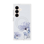 プレミアムスクエアケース with SnapMag［ Natural Flower - blue ］