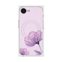 プレミアムスクエアケース with SnapMag［ Natural Flower - Purple ］