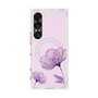 プレミアムスクエアケース with SnapMag［ Natural Flower - Purple ］