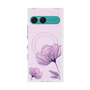 プレミアムスクエアケース with SnapMag［ Natural Flower - Purple ］