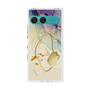 プレミアムスクエアケース with SnapMag［ Marble Nuance Painting Purple ］