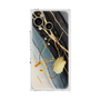 プレミアムスクエアケース with SnapMag［ Marble Nuance Painting Black ］
