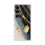 プレミアムスクエアケース with SnapMag［ Marble Nuance Painting Black ］